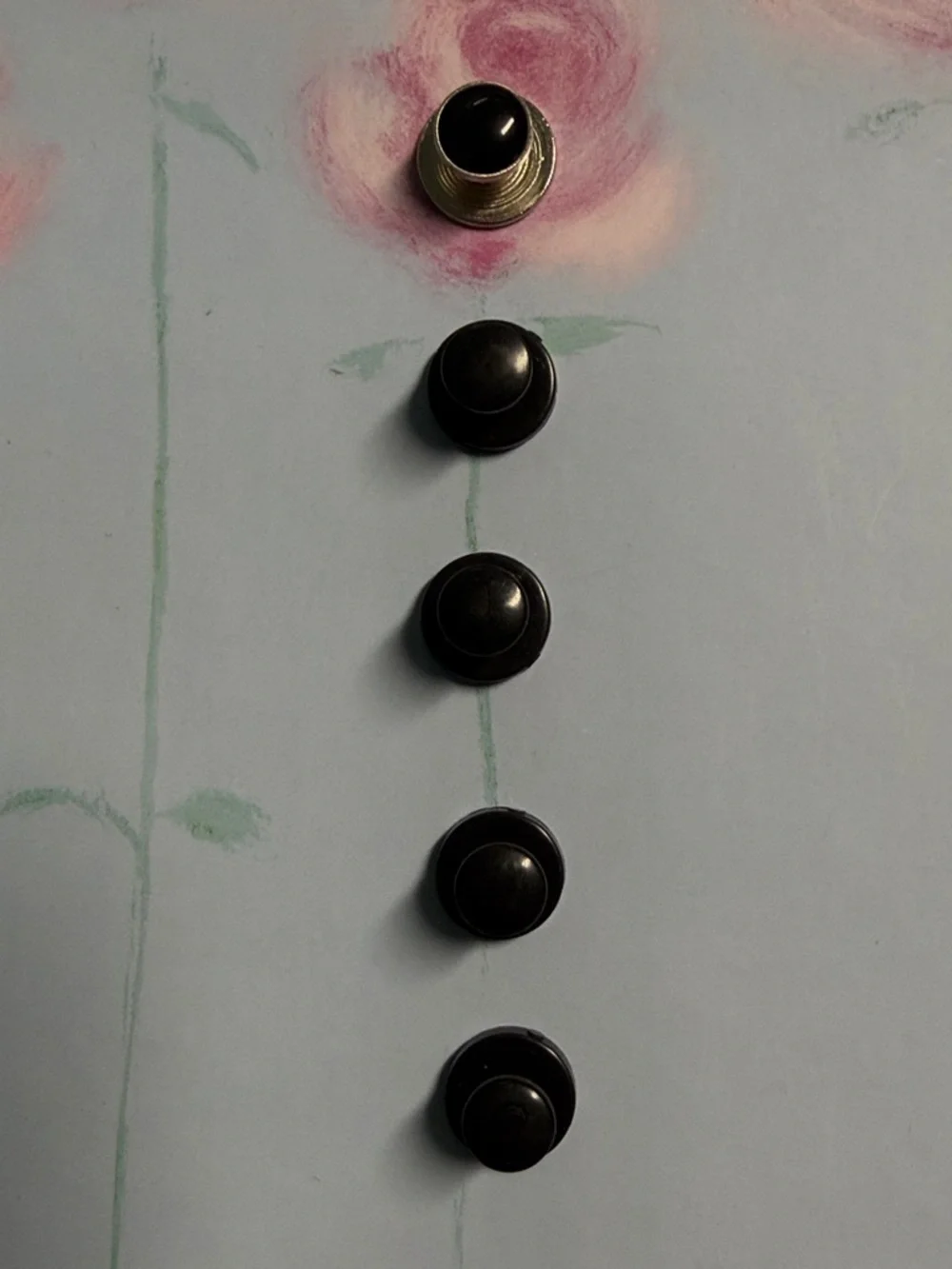 MENS TUXEDO 5 PC BLACK STUD SET FOR A TUXEDO SHIRT